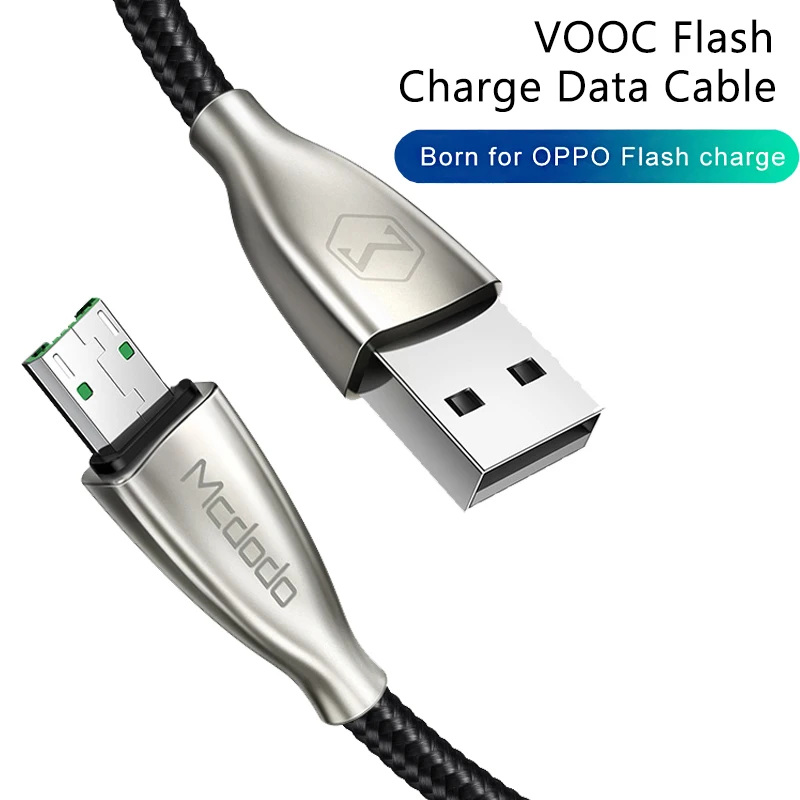 Mcdodo Micro USB кабель 4A быстрая вспышка зарядка VOOC для OPPO R15 R11 R11s plus R17 кабель для передачи данных Шнур зарядное устройство для Xiaomi Android Micro