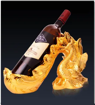 

European modern wine wedding present household items furnishing articles peacock decorations wine rack barware