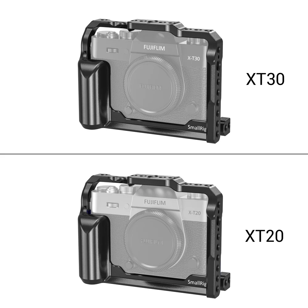 SmallRig X-T30 клетка для Fujifilm X-T30 и X-T20 DSLR камера клетка с интегрированной боковой ручкой+ Arri определения местоположения отверстия-2356