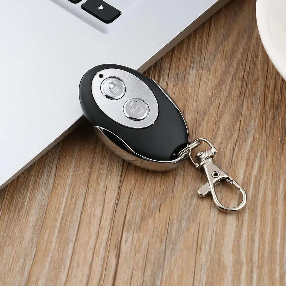 

10PCS Universal Wireless Oval Shape Electric 2 Channels Door Garage Cloning Remote Control Key Switch 433MHZ Keychain Controller