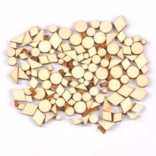 100 шт./компл. деревянные Ломтики для домашнего декора поделки своими руками аксессуары для скрапбукинга ручной работы деревянные украшения украшение для детей возрастом от 5 до 10 мм M1924