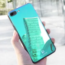 FLOVEME Mirror Cover For iPhone 7 6 5 5S SE 6S Plus Case Color Light Coque Samsung S8 Galaxy Phone