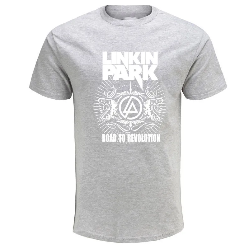 2019 летняя модная футболка с коротким рукавом Linkin park Мужская хлопковая принтом