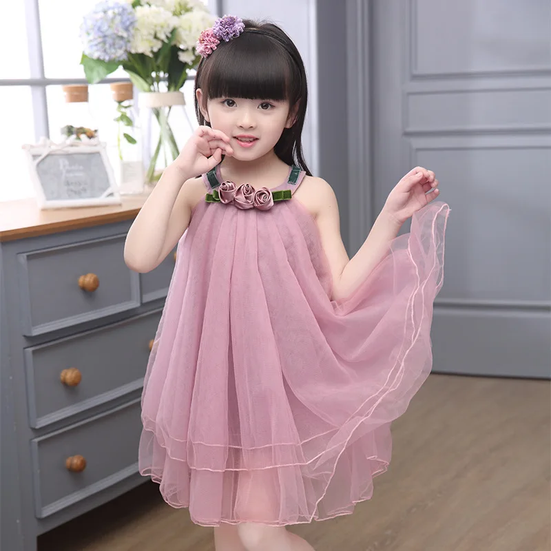 Akexiya 2017 New Fashion Summer Baby Girls Dress Slip Dress