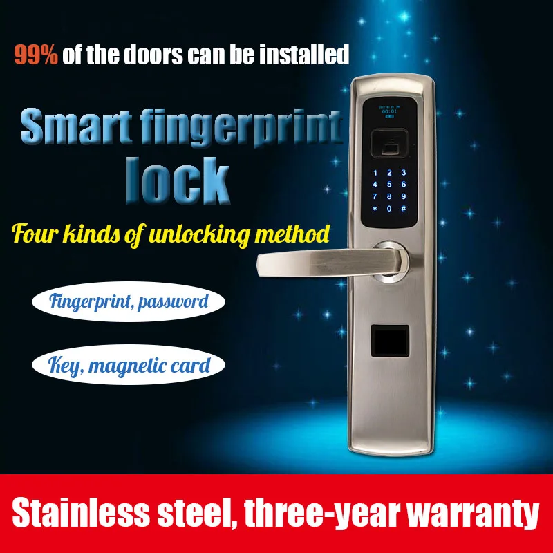 2017 NEW Smart password semiconductor fingerprint sensor door lock