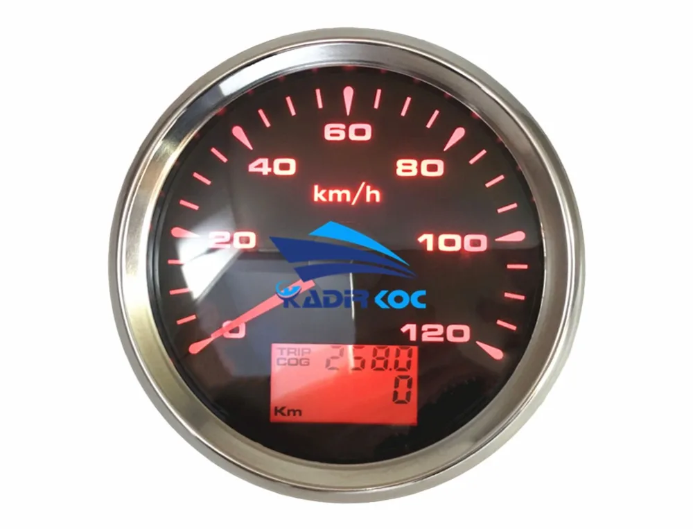 1 шт. стиль 0-120 км/ч gps датчики спидометра 85 мм Lcd водонепроницаемые датчики скорости с датчиком поездки Cog функция для авто автобуса