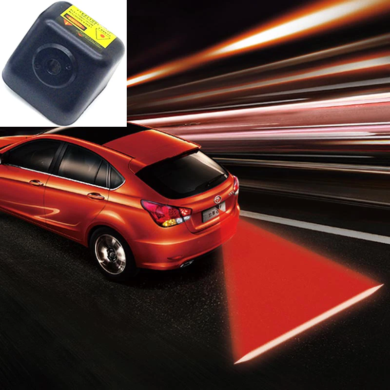 

FUGSAME Anti Rear-end Car Rear Led Laser Fog Light Warning Light Auto License Plate Light Rear Tail Lamp 12V 24V Waterproof