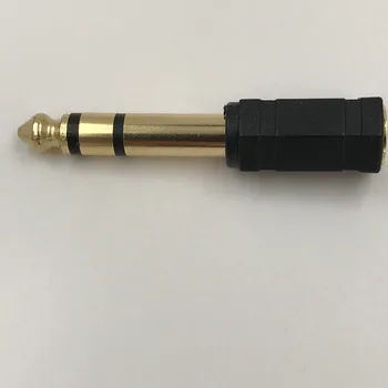 

6.5mm Male to 3.5mm Female Stereo Adapter 1/4'' Port to 1/8'' Port Converter Musical instrument Gold Plated 1 Pcs