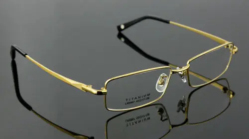 Agstum чистые титановые очки мужские очки Оптические классические очки Rx 9867