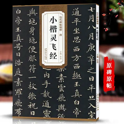 

Chinese Brush Calligraphy Book The clock will fly by Ling Shao Jingtang Xiaokai Regular Script Copybook