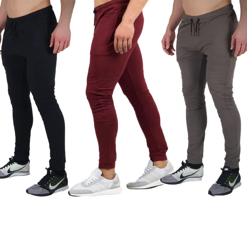 Новый Для мужчин Sportweart джоггеры Штаны эластичный пояс Slim Fit Длинные брюки костюм Фитнес тренировочные для бегунов пот Штаны Слаксы