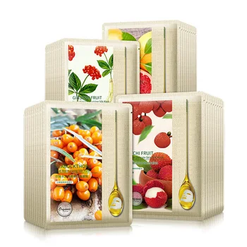 

Natural Fruit Essence Face Mask Grapefruit Snow Muscle Moisturizing Hydration Mask Skin Face Care Mask