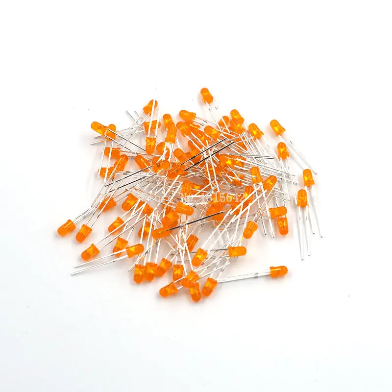 pés longo 16-18mm dip diodo led cor laranja novo