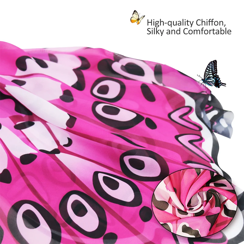 3-9 Y.o Special Pink Cosplay Butterfly Wings For Girl Costume Party Summer Sunscreen Masque Children Toy Animal Costume Kids Costumes & Accessories