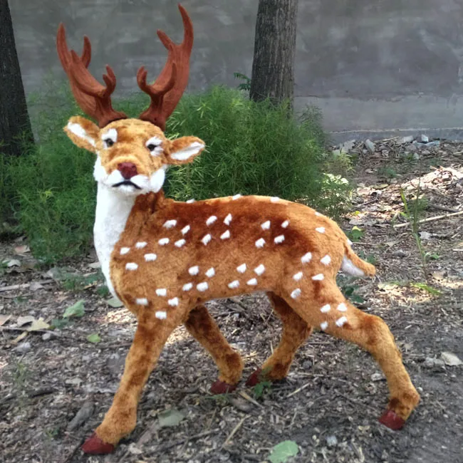 

Simulation deer polyethylene&furs deer model funny gift about 55cmx76cm