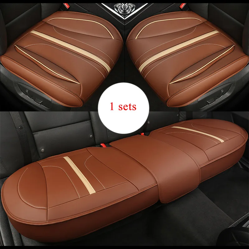 1 sets coffee Автомобильные подушки для сиденья автомобиля Pad стайлинга автомобилей сиденья для peugeot 206 207 2008 301 307 3008 408 4008 508 серии - Название цвета: 1 sets coffee