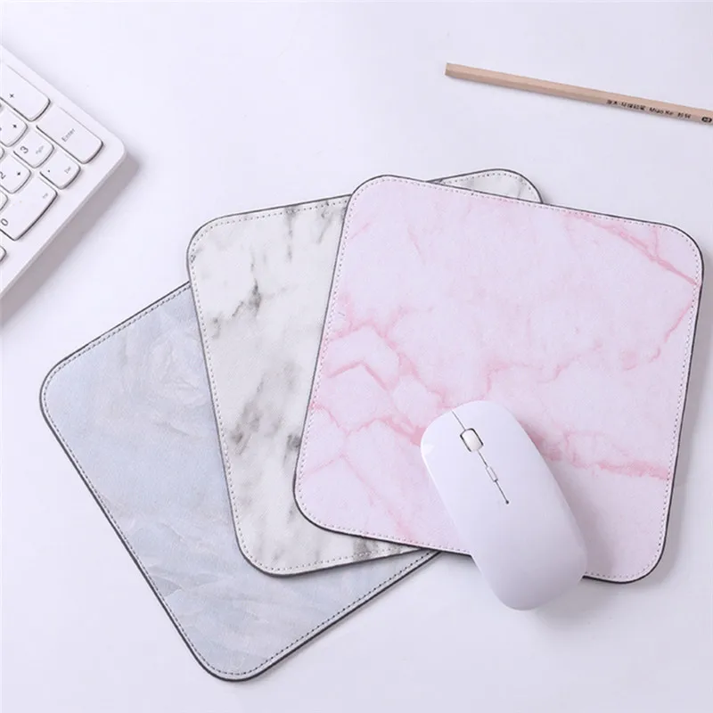 

Square Marble Mouse Pad Gamer Mousepad Mat for Office Dorm Room Desk 20*20cm Laptop Computer Notebook Gaming Mouse Mat