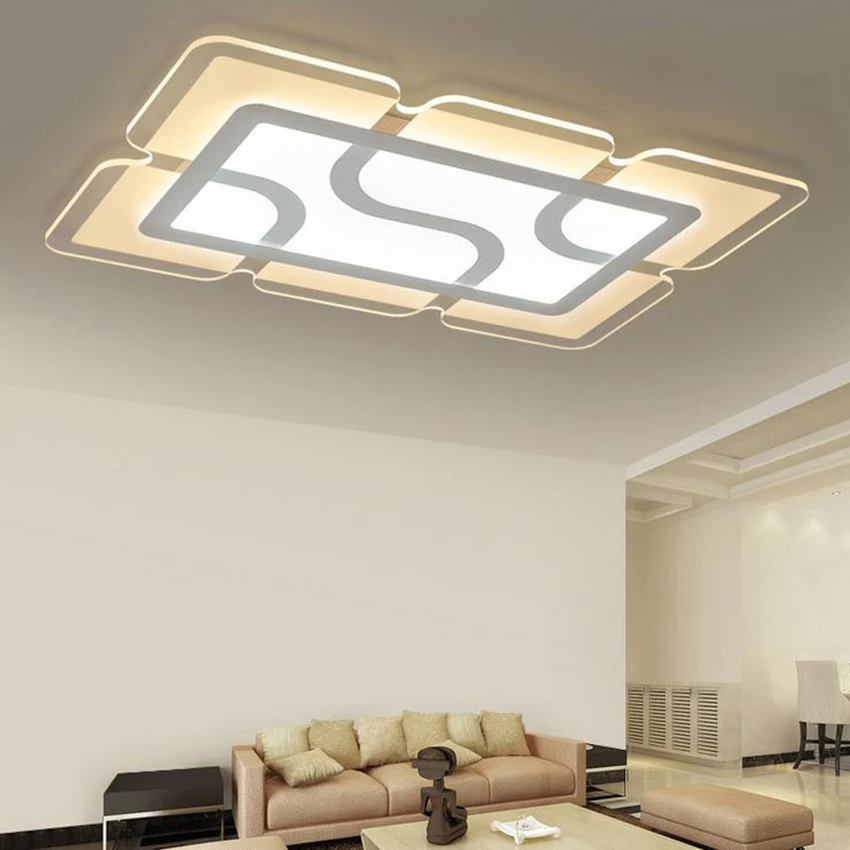 New Ultra thin Transparent Modern Ceiling Light Plafon Lustres Ceiling