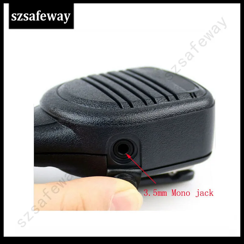 Wateroof IP54 two way radio speaker mic for 3.5mm Mono Jack For Motorola HT1000 GP900 MTX/XTS Radio