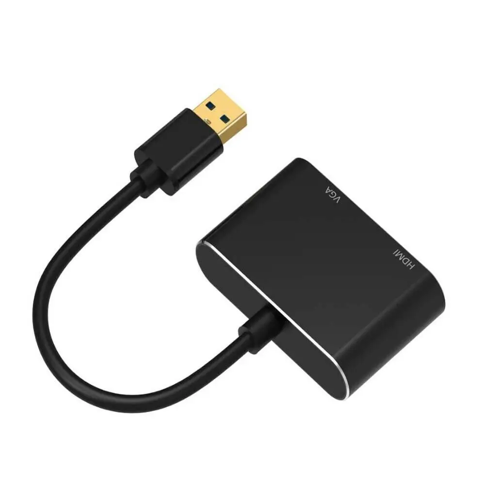 USB 3,0 к HDMI VGA адаптер HD 4K конвертер кабель для ОС Windows 7/8/10