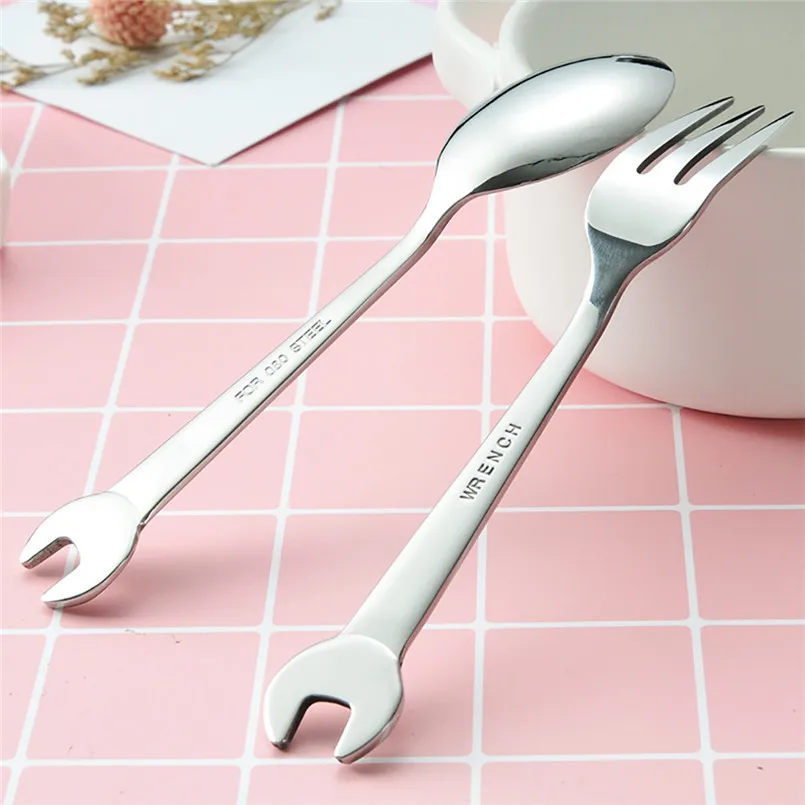Multifunctional Wrench Hand Tools Tableware Home Tools Kitchen Stainless Steel Fork Spoon Multitool Herramientas #F#20NE212
