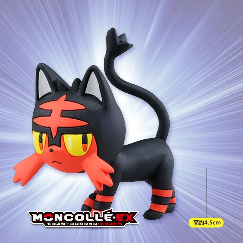 Takara Tomy Pokemon Moncolle EX Sun Moon 4 см мини игрушка Коллекция фигурка EMC04 Litten Новинка