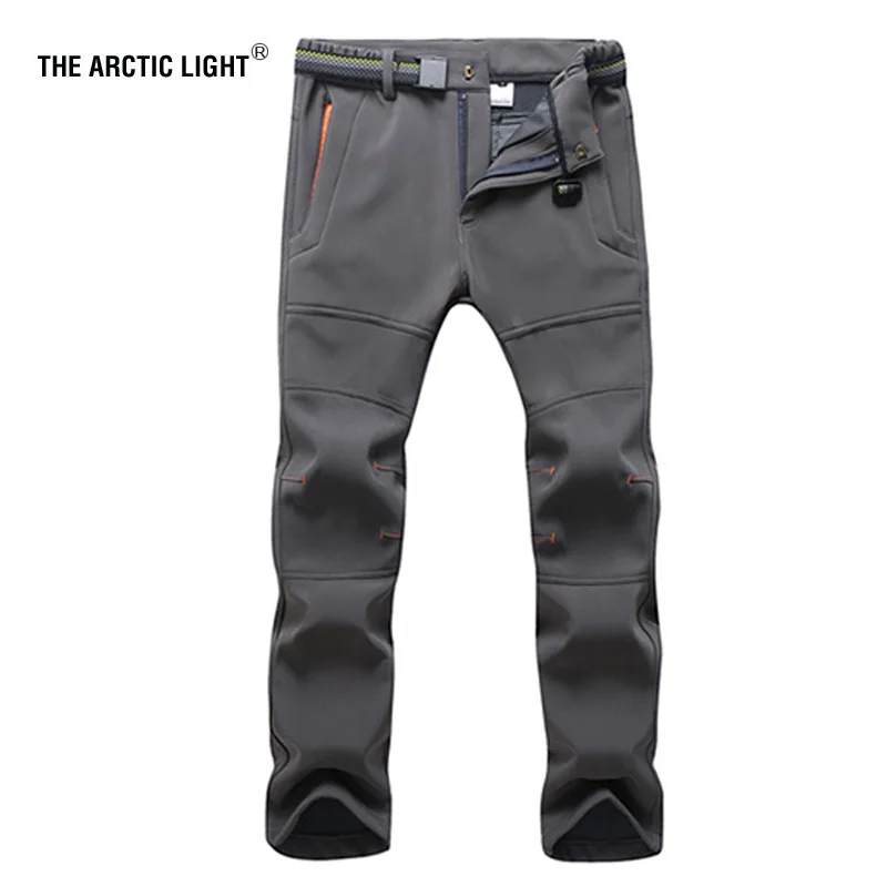 

Climbing Camping Hiking Trekking Pants Soft shell Autumn Winter Windproof Waterproof Warmth Radiation Protection Men Trousers