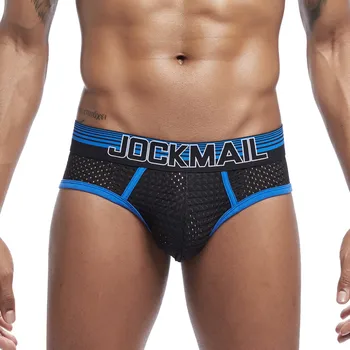 

Underwear Men Brief 2019 Men's New Underpants Mesh Breathable Patchwork Sports Fitness Underwear Briefs Herrenunterwsche #N05
