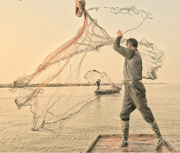fishing net hand throwing 312cm lead cast catch circlein Fishing Net