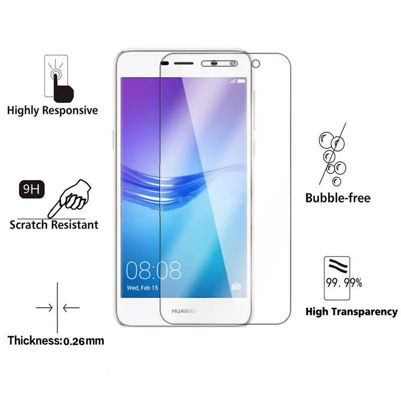 2 шт закаленное стекло Huawei Y6 2017 MYA L11 L41 Y 6 защита экрана Nova Young стеклянная защитная