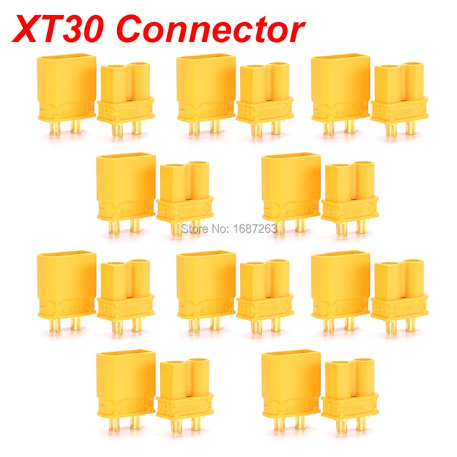10 Pairs XT30 XT30U XT60 XT60H XT90 EC2 EC3 EC5 T Plug Battery Connector Set Male Female Gold Plated Banana Plug for RC Parts 2