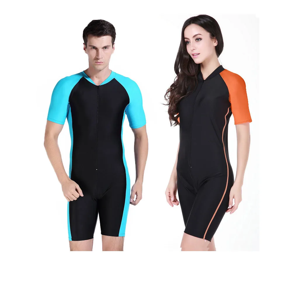 Lycra Short Sleeve Wetsuit Men Women Warm Anti Jellyfish Snorkeling