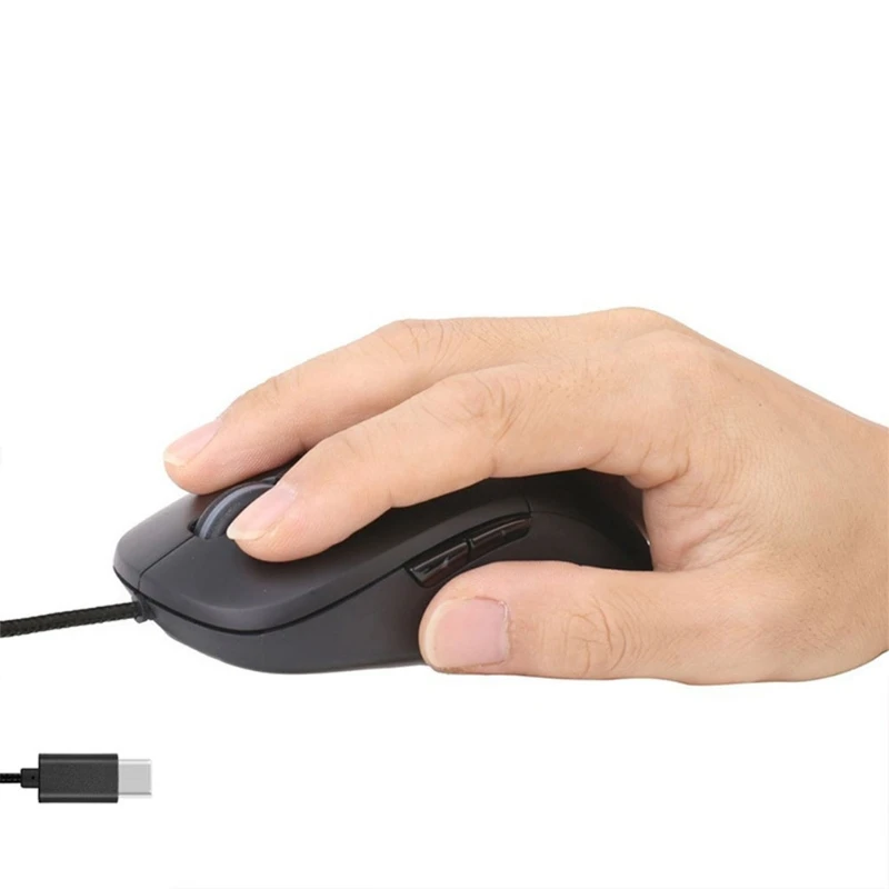 

3000 DPI Ergonomic Optical USB Type C Wired Gaming Mouse USB C Mice For Macbook Pro