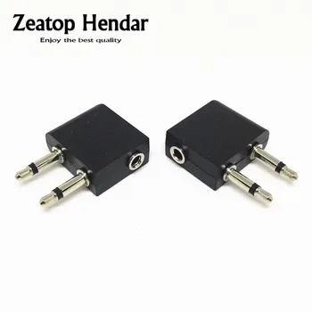

200pcs 3.5mm Airline Airplane Headphone Jack Plug Adapter Connector
