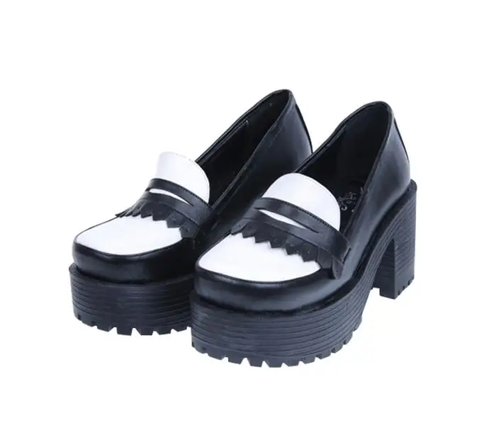 Angelic Punk Lolita Cosplay Kleid Schwarzes 40 Schuhe Hohe Mori Mädchen Prinzessin Dame Pumps Frau Quasten Impressum Trifle Frauen 35 Heels rxSwqYp4r