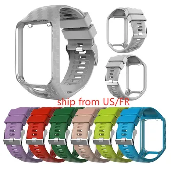 

New Style Silicone Replacement Watchband Wrist Band Strap For TomTom 2 3 Series Runner 2 3 Spark Series Golfer 3 GPS Watch Strap