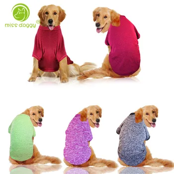 

3XL-9XL Large Dog Clothes Winter Warm Sweater Shirt For Pitbull Golden Retriever Fashion Coat Jacket Sports Hoodie For Big Dog