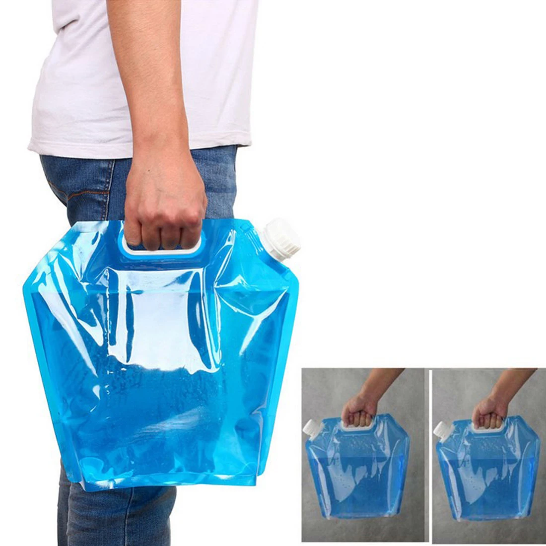 camping equipment Foldable Folding Collapsible Drinking Water Bag Car