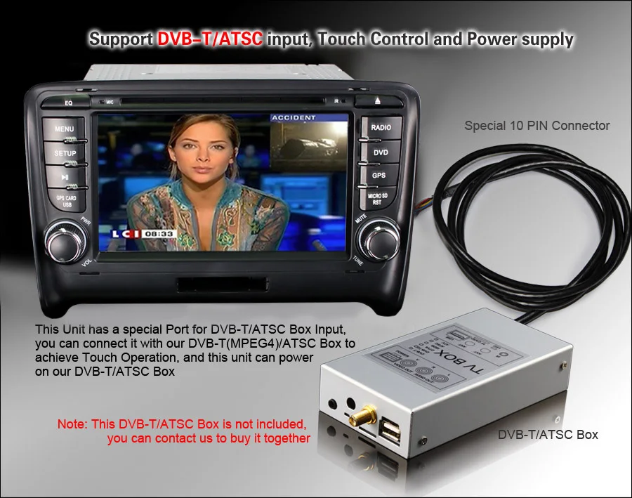 Sale 1024*600 Auto Car DVD for Audi TT GPS Android 8.1.1 A9 Quad Core 7 Inch 2 Din with Free 8GB GPS Card Retail Package 2017 New 7