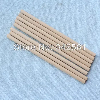 

50 pcs Natural Wood Dowel Round Stick candy sticks 6x140 mm For Holloween or DIY Candy Bar Party Holiday Decorations