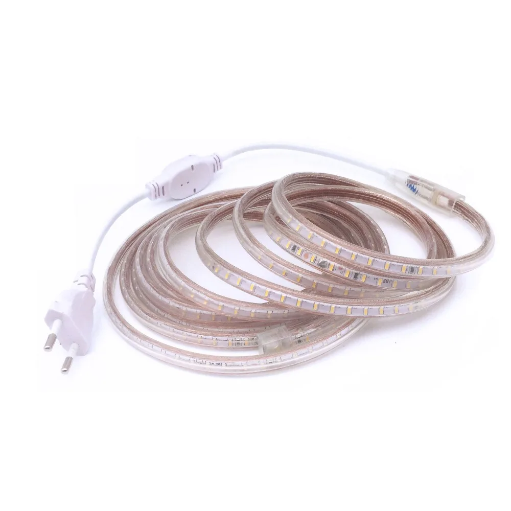 

AC220V EU LED Strip Light 3014 120leds/M IP67 Waterproof LED Diode Ribbon Tape Lamp Outdoor Decoration Lights 5M/10M/15M/20M/25M