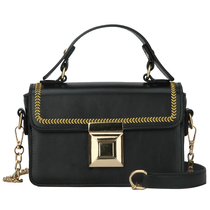 

Luxury Handbag 2019 Fashion New Tote bag High Quality PU Leather Women's Designer Handbag Lock Chain Shoulder Messenger Bags