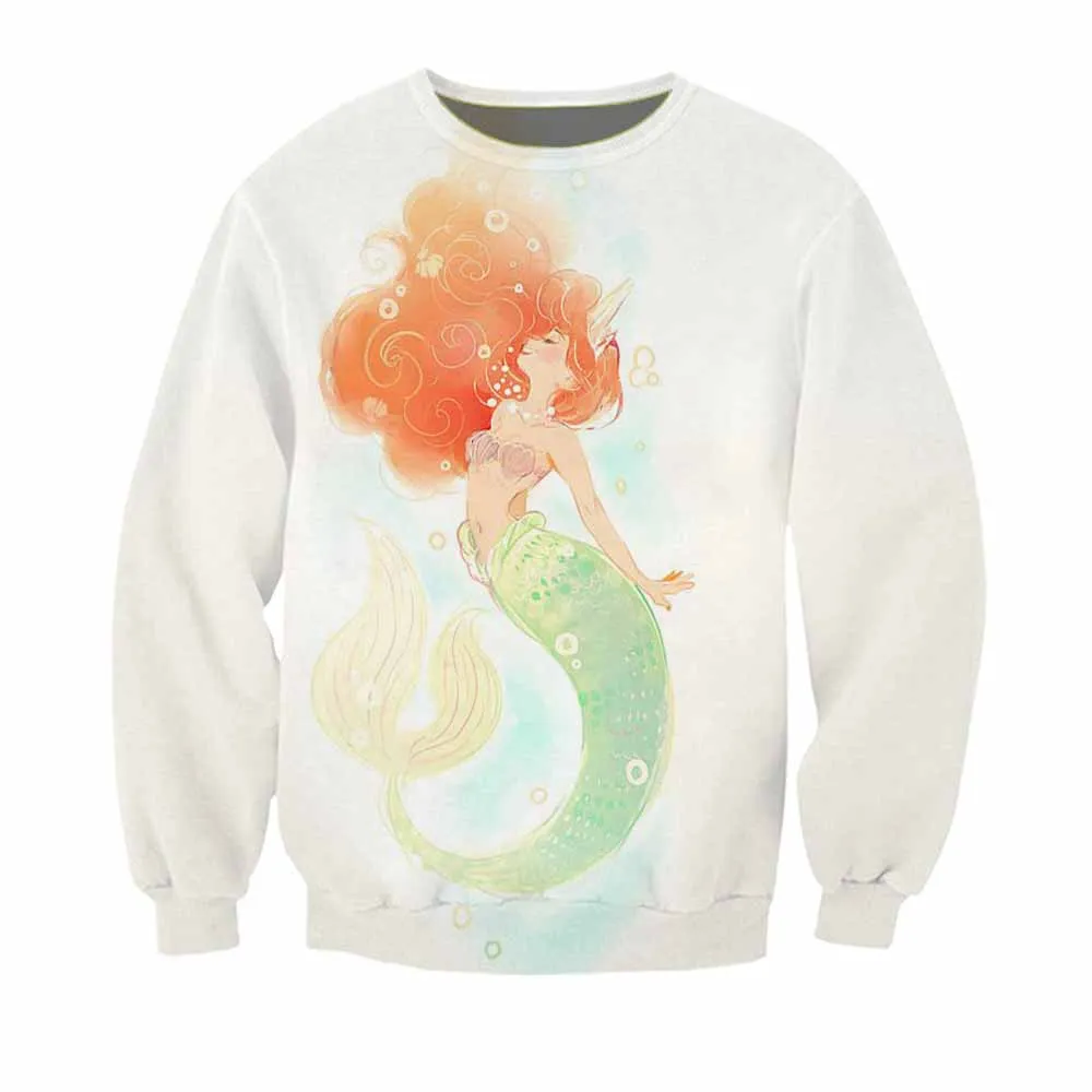 

Comic Snow White Sweatshirts Women Harajuku Women Korean Ulzzang Style Cute Girl Tracksuits Female Tops Streetwear Sweatshirt 3D