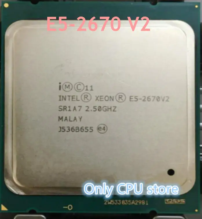 

E5-2670V2 Original Intel Xeon E5-2670 V2 SR1A7 2.50GHz 10-cores 25M LGA2011 E5 2670 V2 Processor E5 2670V2 free shipping