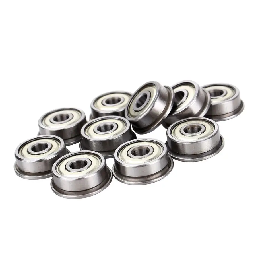 Flanged 5PCS PCS F624ZZ Metal Shielded PRECISION Ball Bearing 4x13x5mm