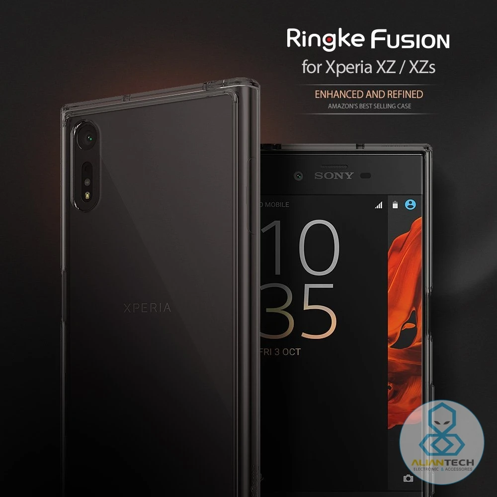 Цена за Ringke Fusion Чехол для Sony Xperia XZ/XZs-Crystal Clear PC Back + ТПУ Край Гибридные Случаи MIL-STD Оценка Падения Защиты Случаях Цена за Ringke Fusion Чехол для Sony Xperia XZ/XZs-Crystal Clear PC Back + ТПУ Край Гибридные Случаи MIL-STD Оценка Падения Защиты Случаях