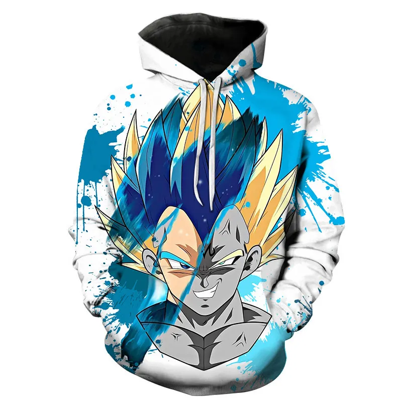 Dragon ball Гоку мультфильм 3D толстовки для мужчин женщин группа пуловер с капюшоном