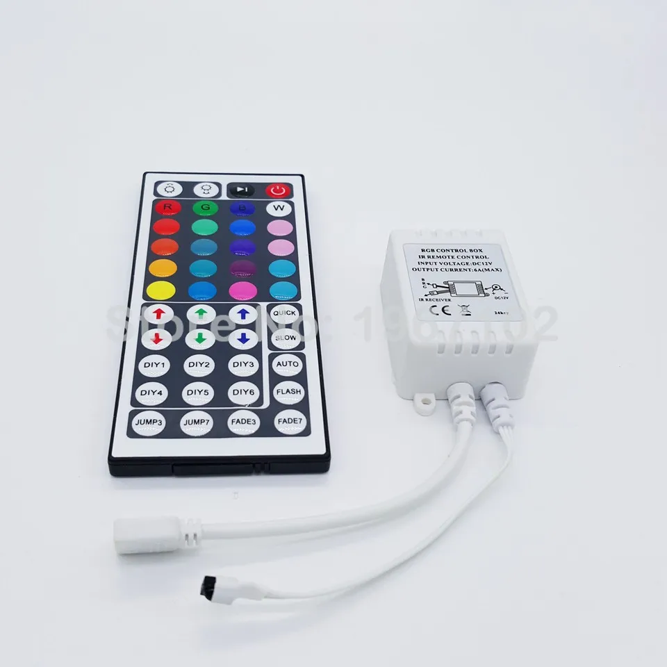 Одиночный rgb-светодиодный пульт управления DC 12V 24key Box 44key 11 клавиш 17key мини Регулятор освещенности с дистанционным управлением для SMD 3528 5050 2835 Светодиодные полосы света