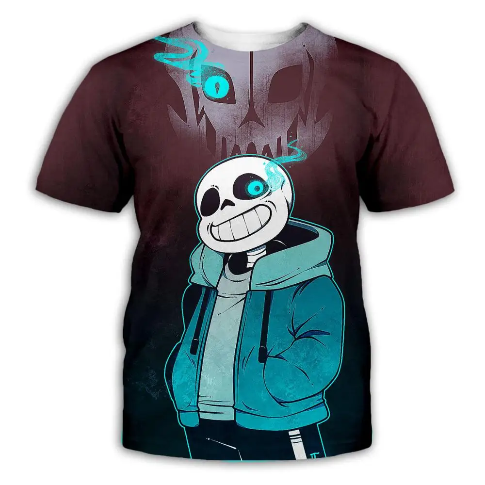 

PLstar Cosmos 3d Printed Undertale Sans T shirt for Men/Women Summer Short Sleeve Hip hop Tees Tops Unisex Streetwear Tshirt