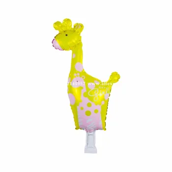 

30pcs/lot 50*25CM new mini giraffe balloon aluminum balloons 50*25cm birthday party decoration balloon wholesale